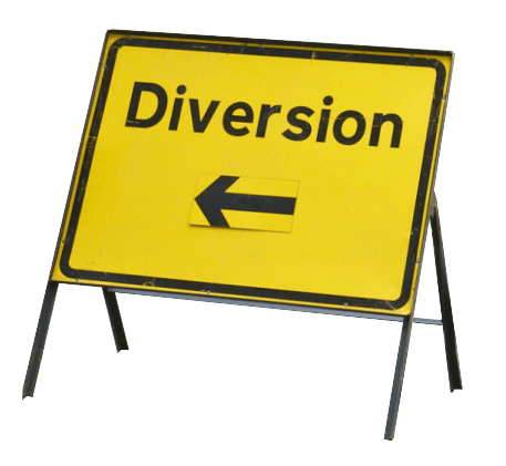 diversion-sign